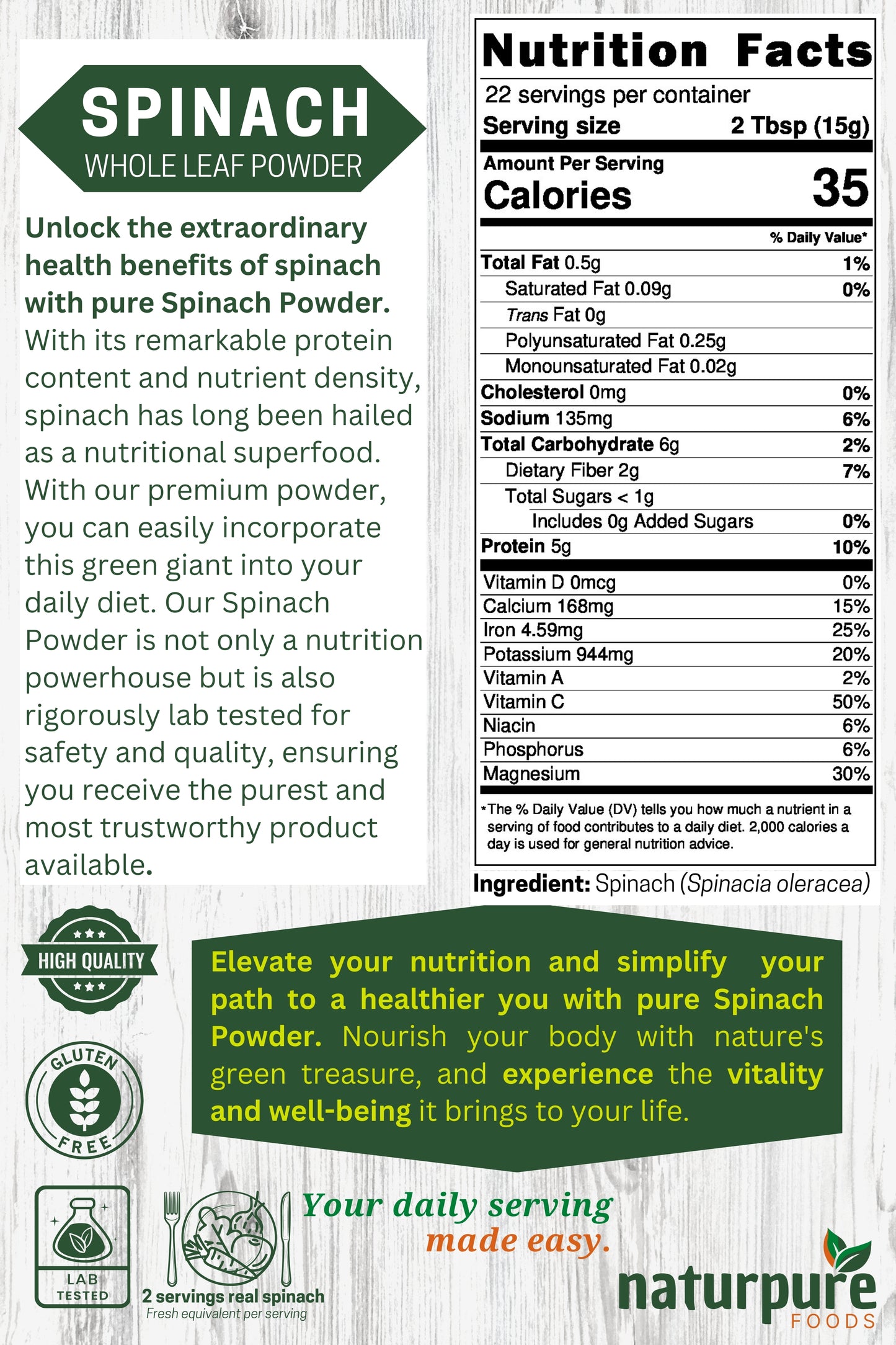 Spinach Powder